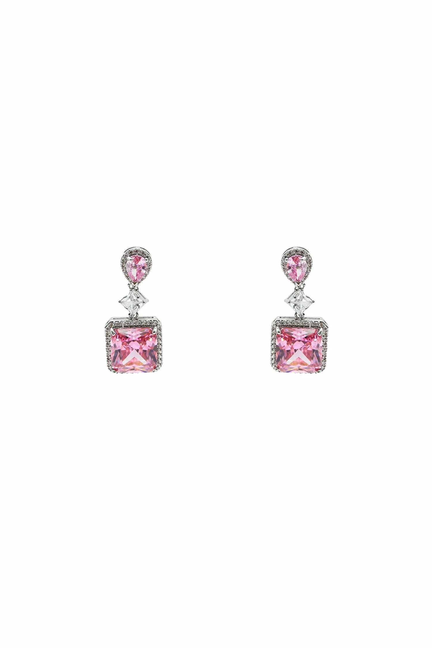 Remi Pink Embellished Earrings 2 Remi Pink Embellished Earrings