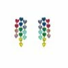 Adena Multicoloured Trio Heart Earrings