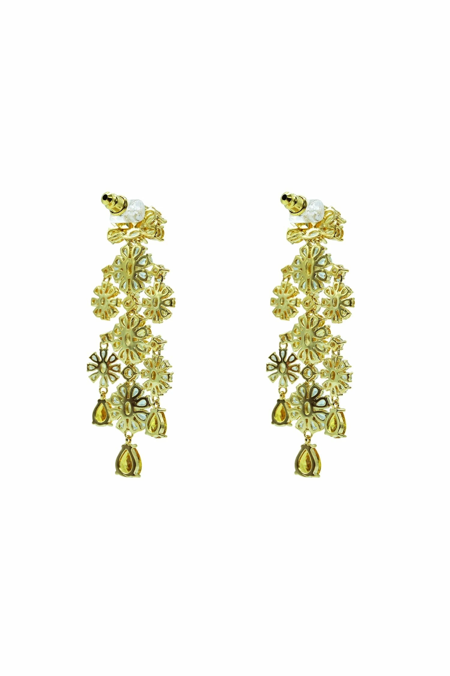Genevieve Yellow Chandelier Earrings 5 Genevieve Yellow Chandelier Earrings - Image 3