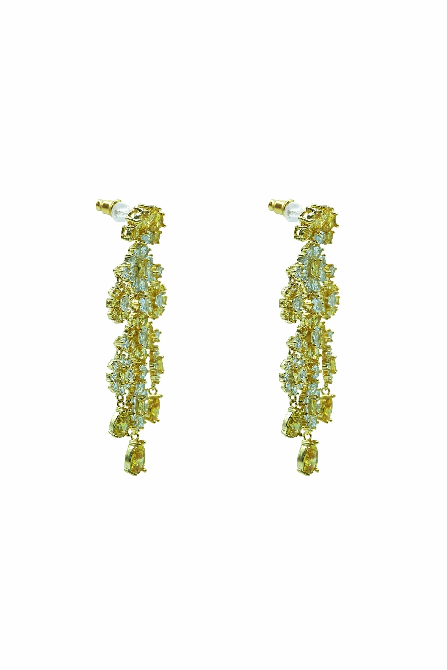 Genevieve Yellow Chandelier Earrings 4 Genevieve Yellow Chandelier Earrings - Image 2