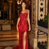 Levina Sequin Gown - Red -Alamour The Label Shop 122 d4148647 4f0c 4d16 8ad3 f6470918991c
