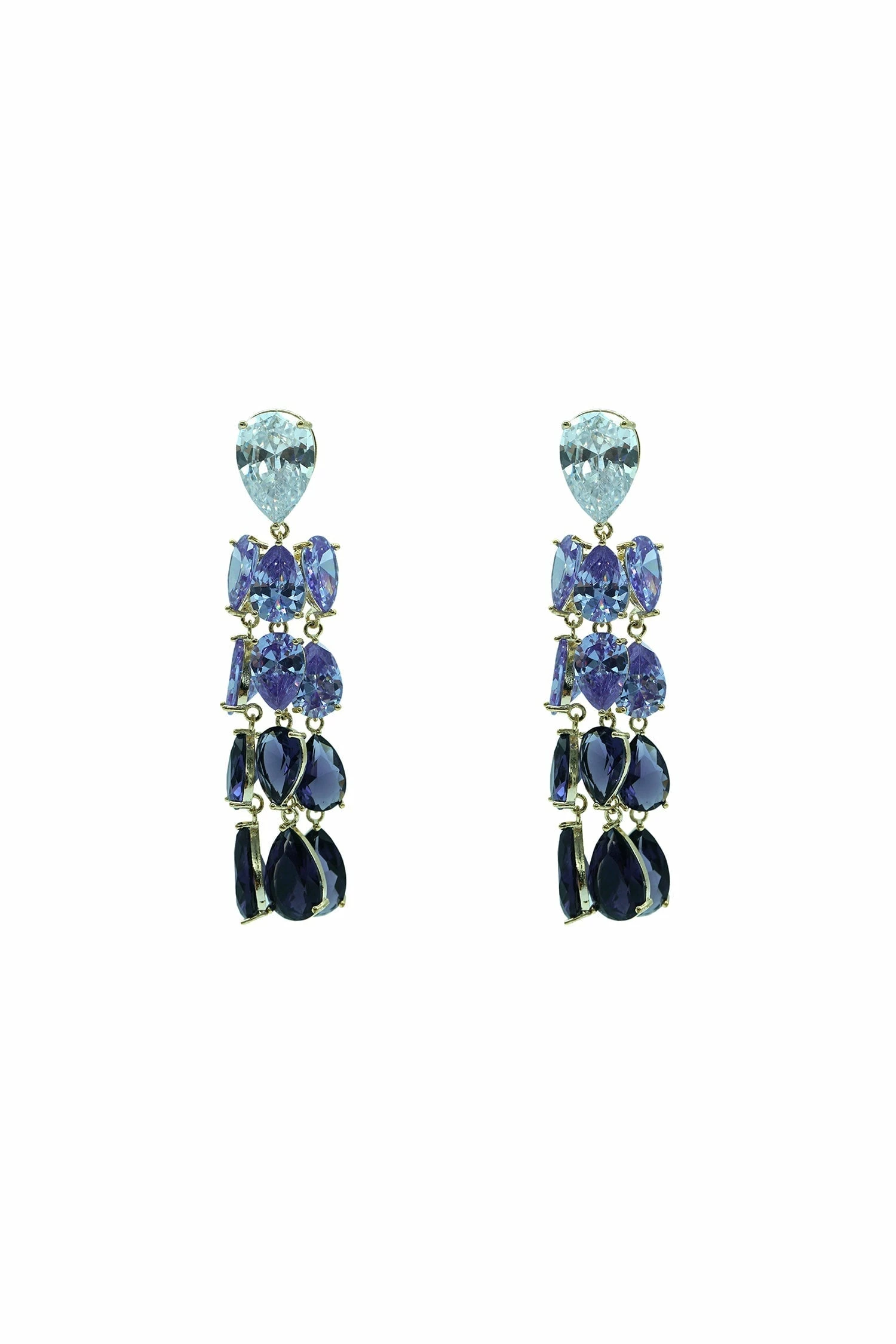 Celia Purple Duo Drop Earrings 3 Celia Purple Duo Drop Earrings