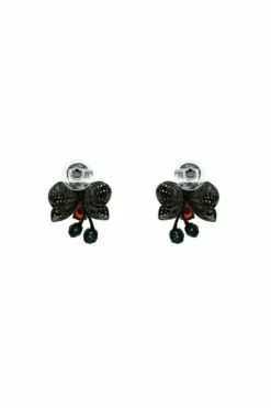 Amandine Black Floral Studs -Alamour The Label Shop 135 8cb65e12 e481 4f42 b868 f2b53f80e64c
