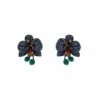 Amandine Black Floral Studs -Alamour The Label Shop 136 4fc865de ef75 426b b280 1d52dc5ef1e0