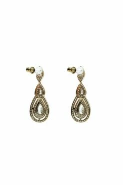 Elaine Gold Embellished Drop Earrings -Alamour The Label Shop 13 c4a9eb96 1b2f 41d5 a49c fda584283285