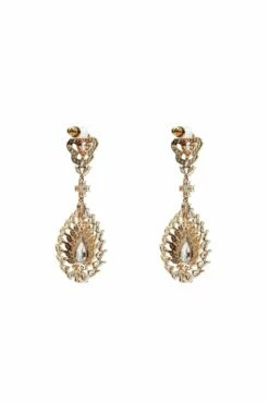 Zoe Rose Gold Embellished Earrings 7 Zoe Rose Gold Embellished Earrings -Alamour The Label Shop 149 22886919 a723 46ef 9994 8bed24e970b2