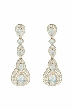 Manon Rose Gold Teardrop Earrings