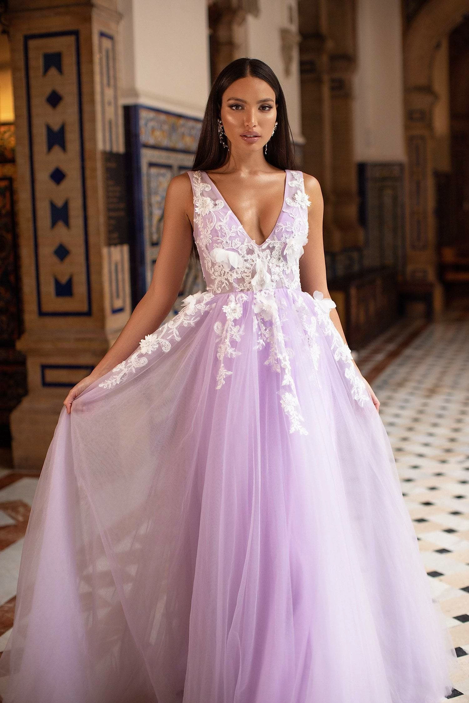 Kailani Tulle Gown - Lilac 6 Kailani Tulle Gown - Lilac - Image 4