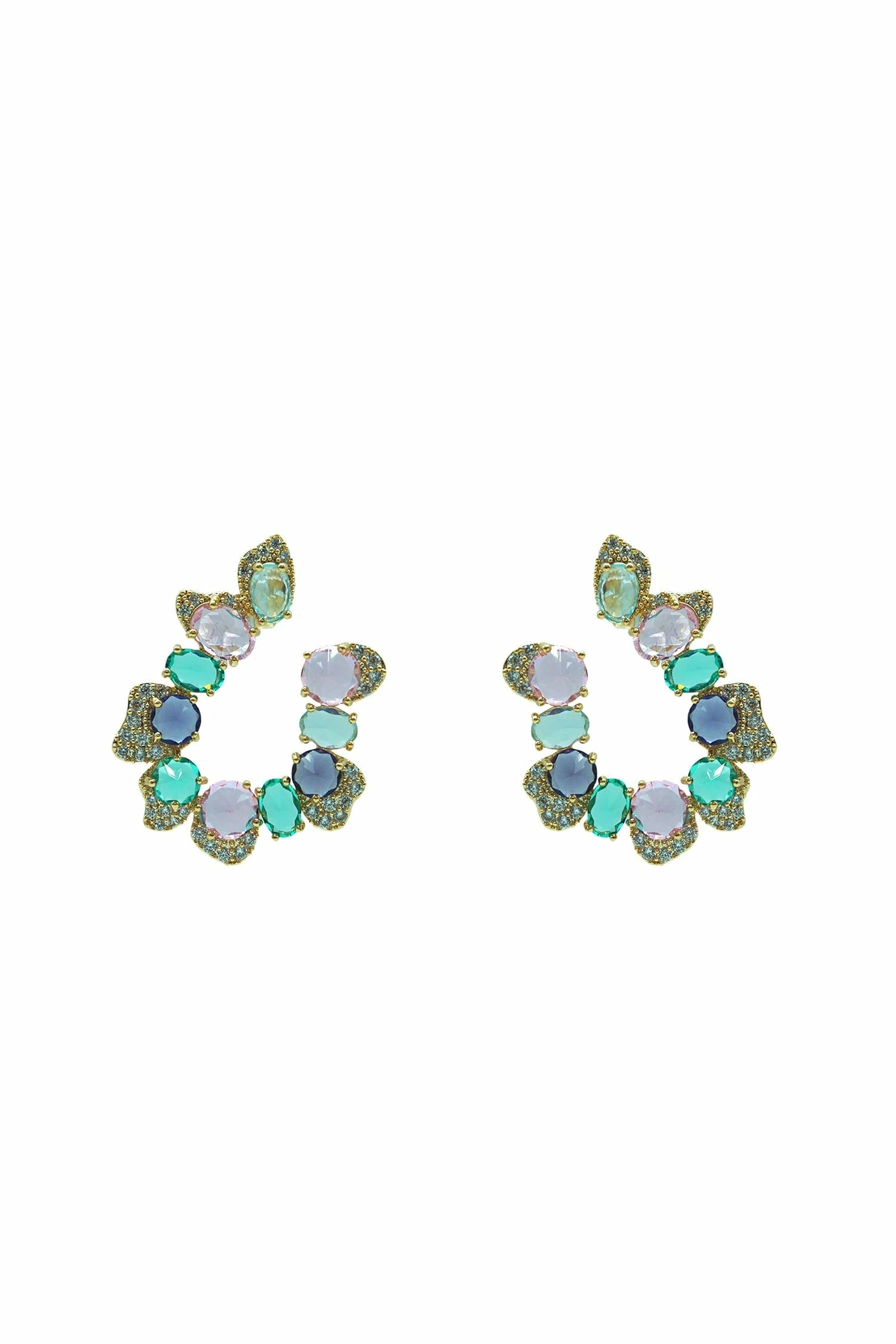 Kasia Multicoloured Gem Earrings 3 Kasia Multicoloured Gem Earrings