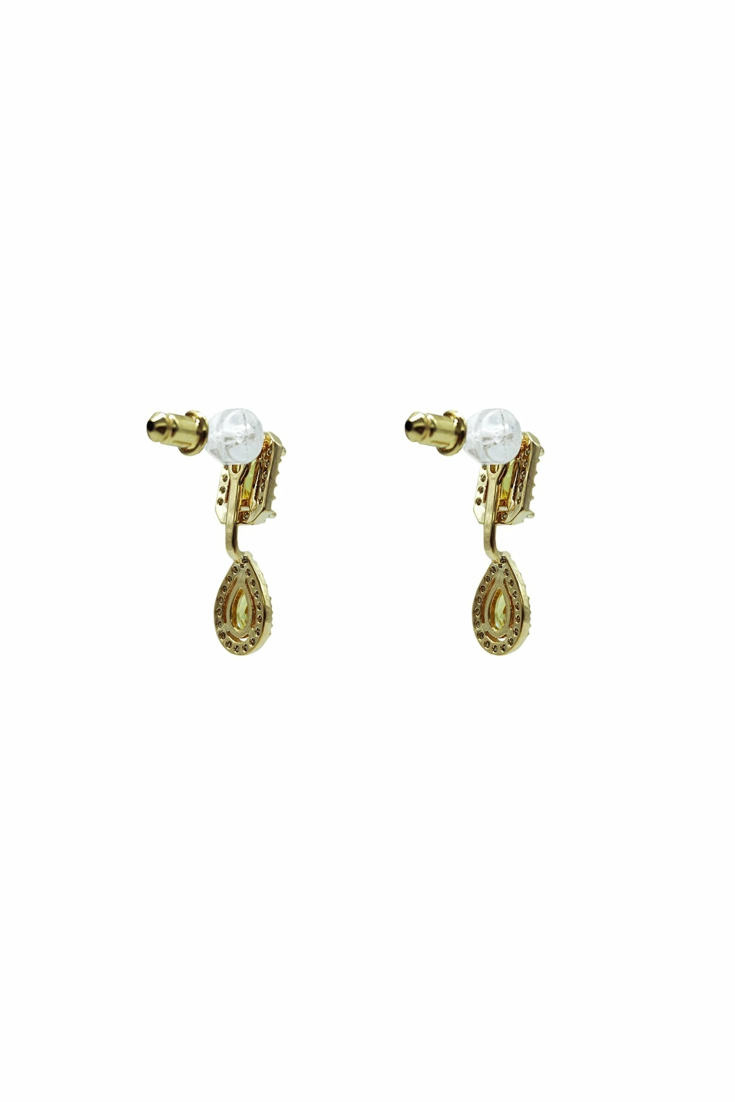 Clio Yellow Embellished Earrings 4 Clio Yellow Embellished Earrings - Image 2