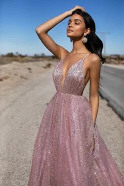Electra Glitter Gown - Rose Gold 10 Electra Glitter Gown - Rose Gold -Alamour The Label Shop 26 e1d53561 31e6 4c6e b655 f2effd89c831