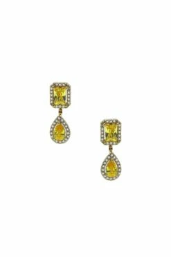 Clio Yellow Embellished Earrings 7 Clio Yellow Embellished Earrings -Alamour The Label Shop 2 8c28efe6 8817 4ed2 91c3 1c42541f6f0b
