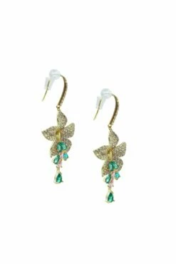 Suzette Flower Gem Earrings -Alamour The Label Shop 30 0a1dc768 cfc6 45f6 ba63 f865e95e0a3f