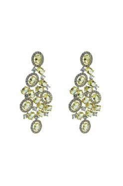 Blanche Yellow Gem Earrings
