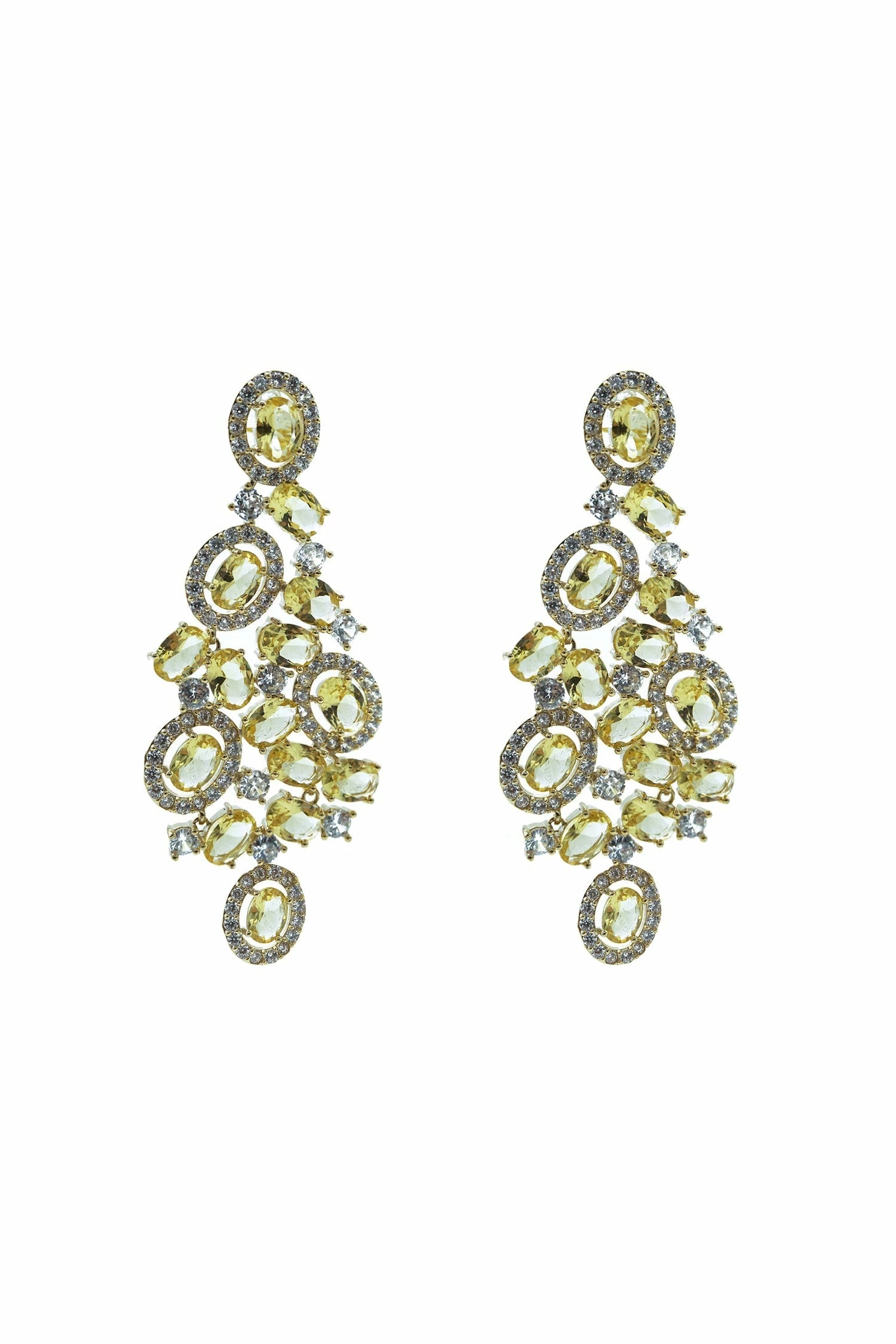 Blanche Yellow Gem Earrings 3 Blanche Yellow Gem Earrings