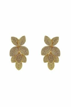Galina Gold Embellished Earrings