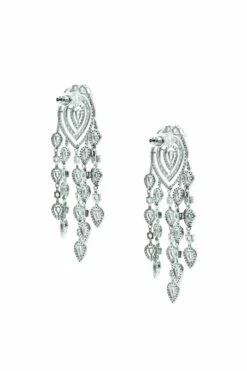 Milana Silver Chandelier Earrings -Alamour The Label Shop 389 d70e8aae 87cd 4274 a287 7fbd7e1d4dbd