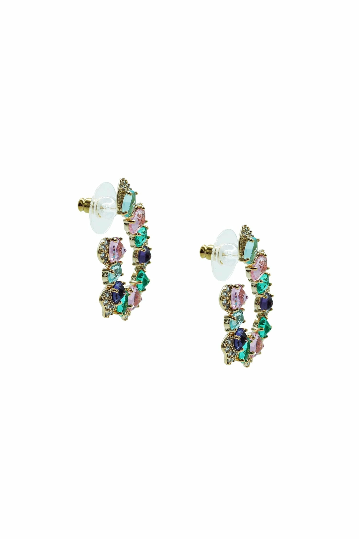 Kasia Multicoloured Gem Earrings 5 Kasia Multicoloured Gem Earrings - Image 3