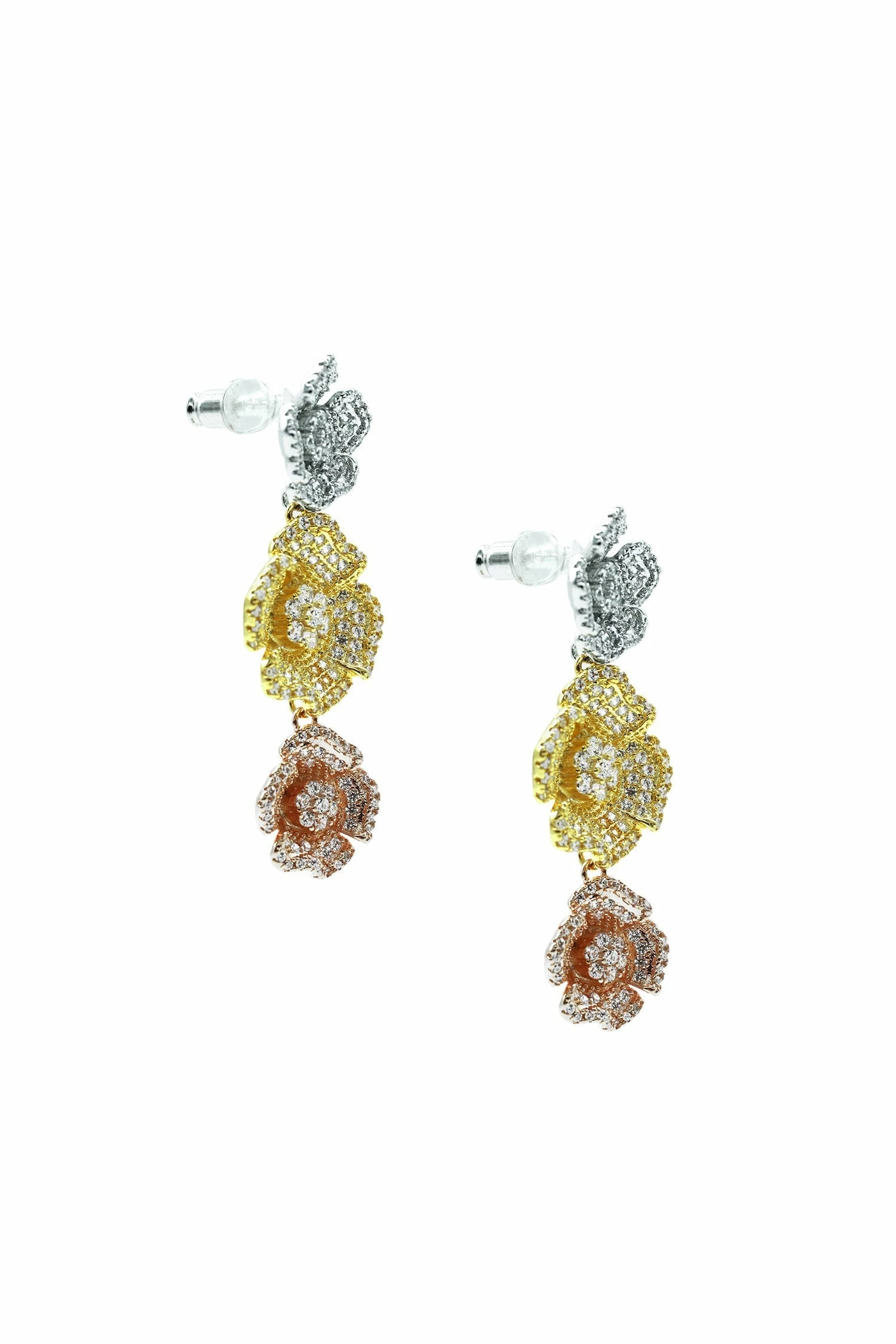 Perla Floral Trio Earrings 5 Perla Floral Trio Earrings - Image 3