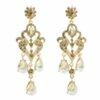 Margot Gold Chandelier Earrings -Alamour The Label Shop 432