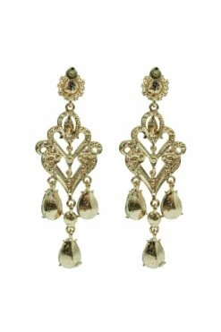 Margot Gold Chandelier Earrings -Alamour The Label Shop 433 ce0a756e b635 412d 82e3 815d7376dc24