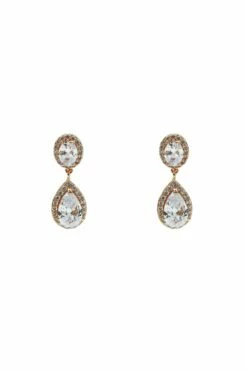 Denise Rose Gold Teardrop Earrings
