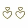 Chloe Gold Embellished Duo Heart Earrings -Alamour The Label Shop 77 3dbea888 67e5 4745 9f39 80cff501d10b
