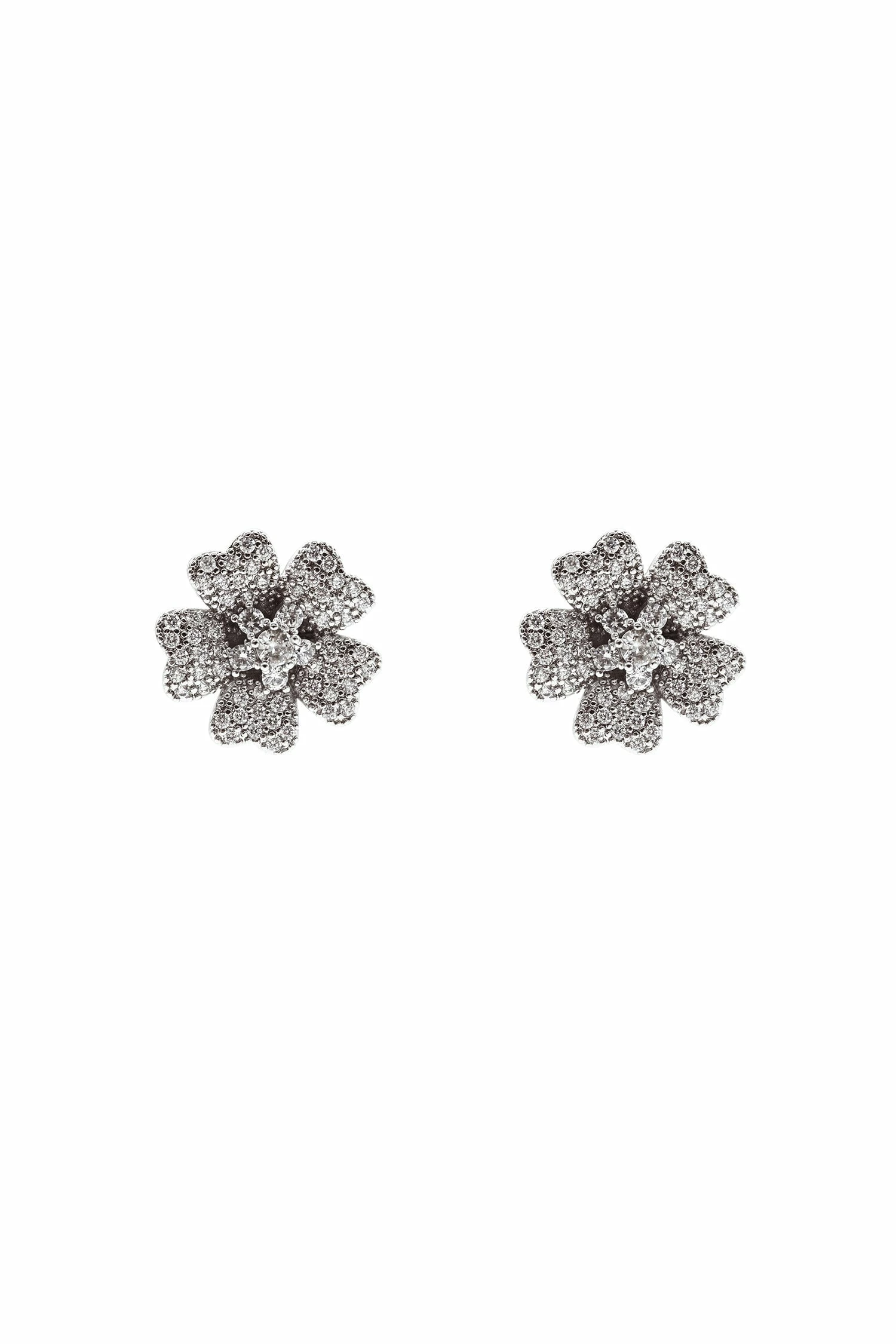 Angele Silver Flower Studs 3 Angele Silver Flower Studs