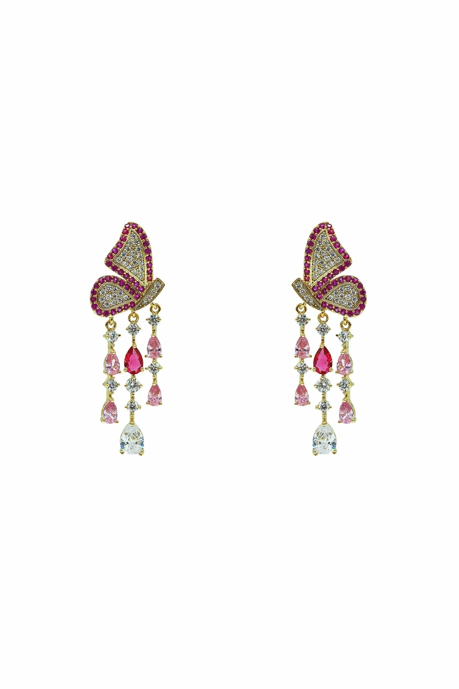 Mariposa Rosy Butterfly Earrings 3 Mariposa Rosy Butterfly Earrings